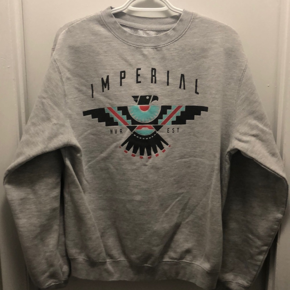 Gray Crew Neck Sweatshirt